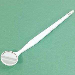 VINTAGE BUTLER PLAKFINDER DENTAL MIRROR TOOL plaque finder white MADE IN THE USA